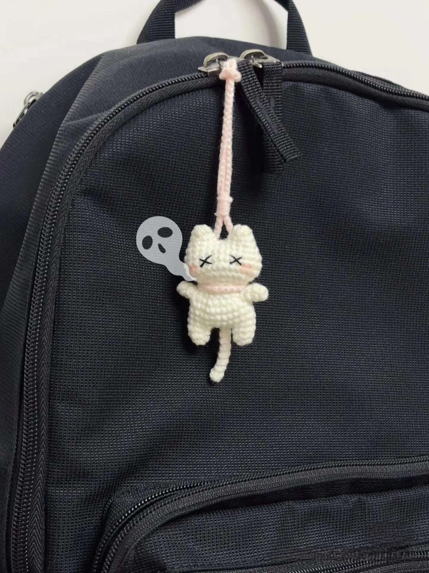 Crochet Cat Bag Charm Pattern for Beginners
