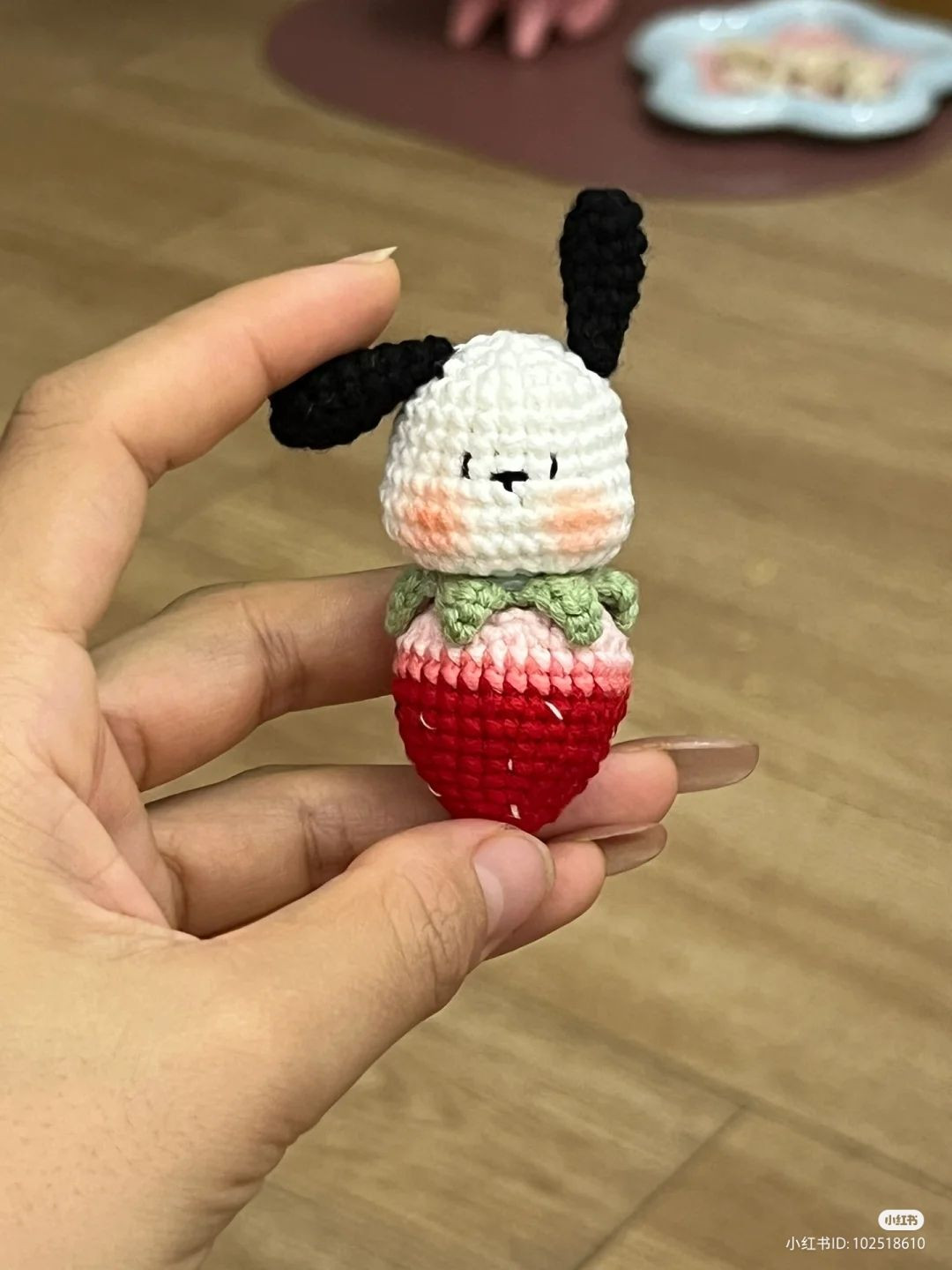 Crochet Cute Rabbit with Strawberry Amigurumi Pattern