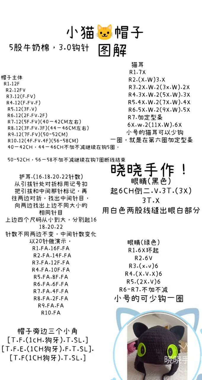 Crochet Dragon Hat Pattern with Large Green Eyes