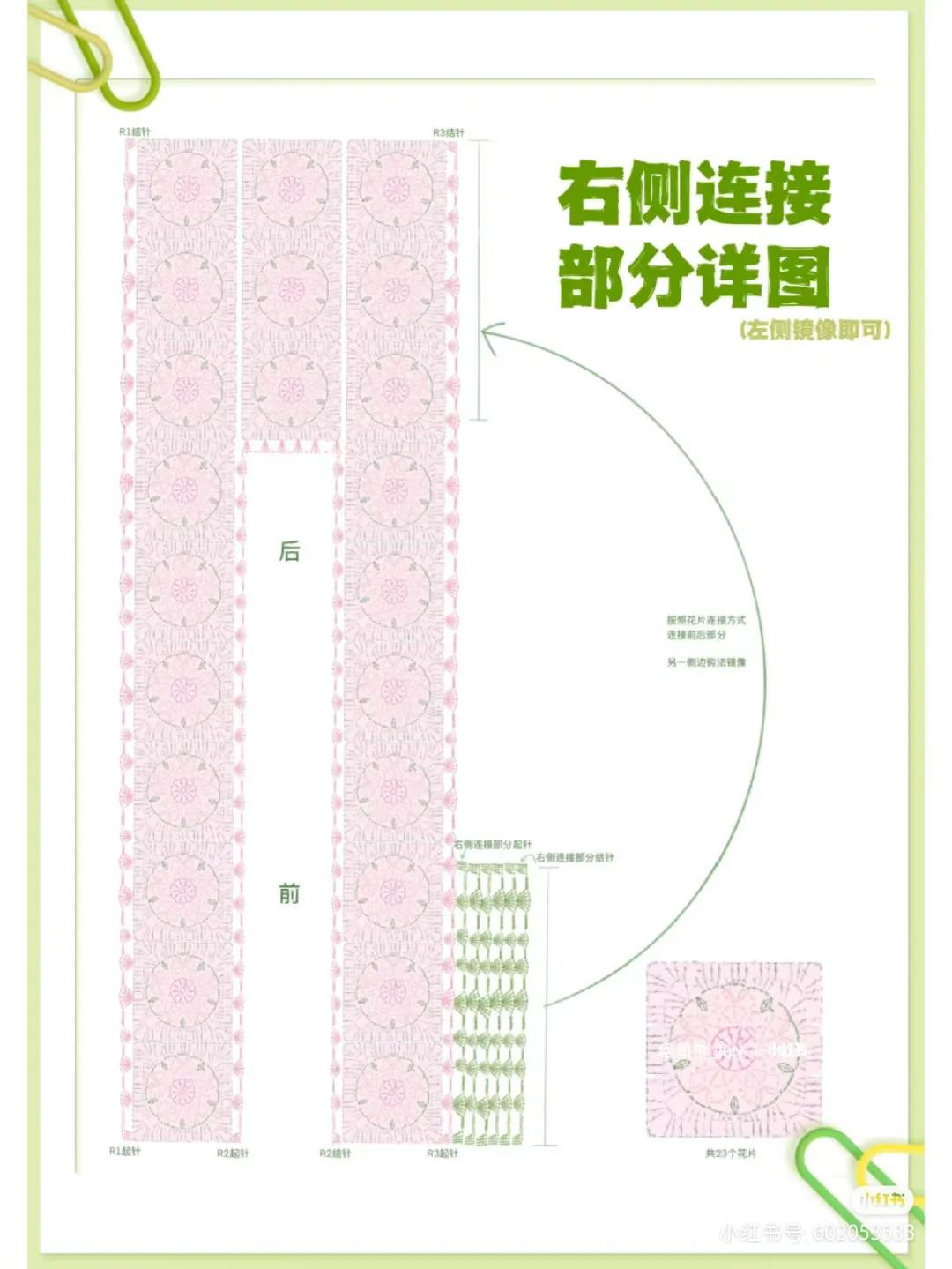 Crochet Floral Square Vest Pattern with Measurements