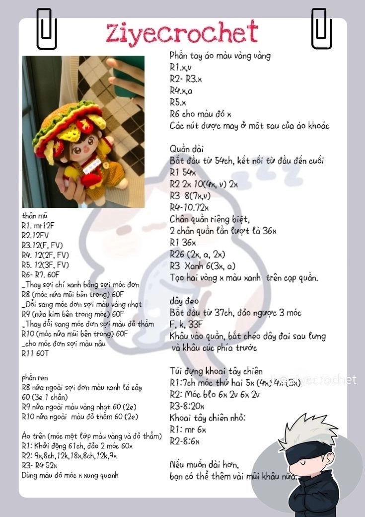 Crochet Hamburger Doll Pattern for Fun and Creativity