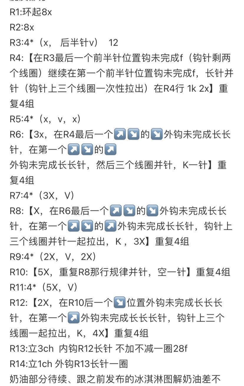 Crochet Ice Cream Cone Keychain Pattern for Beginners