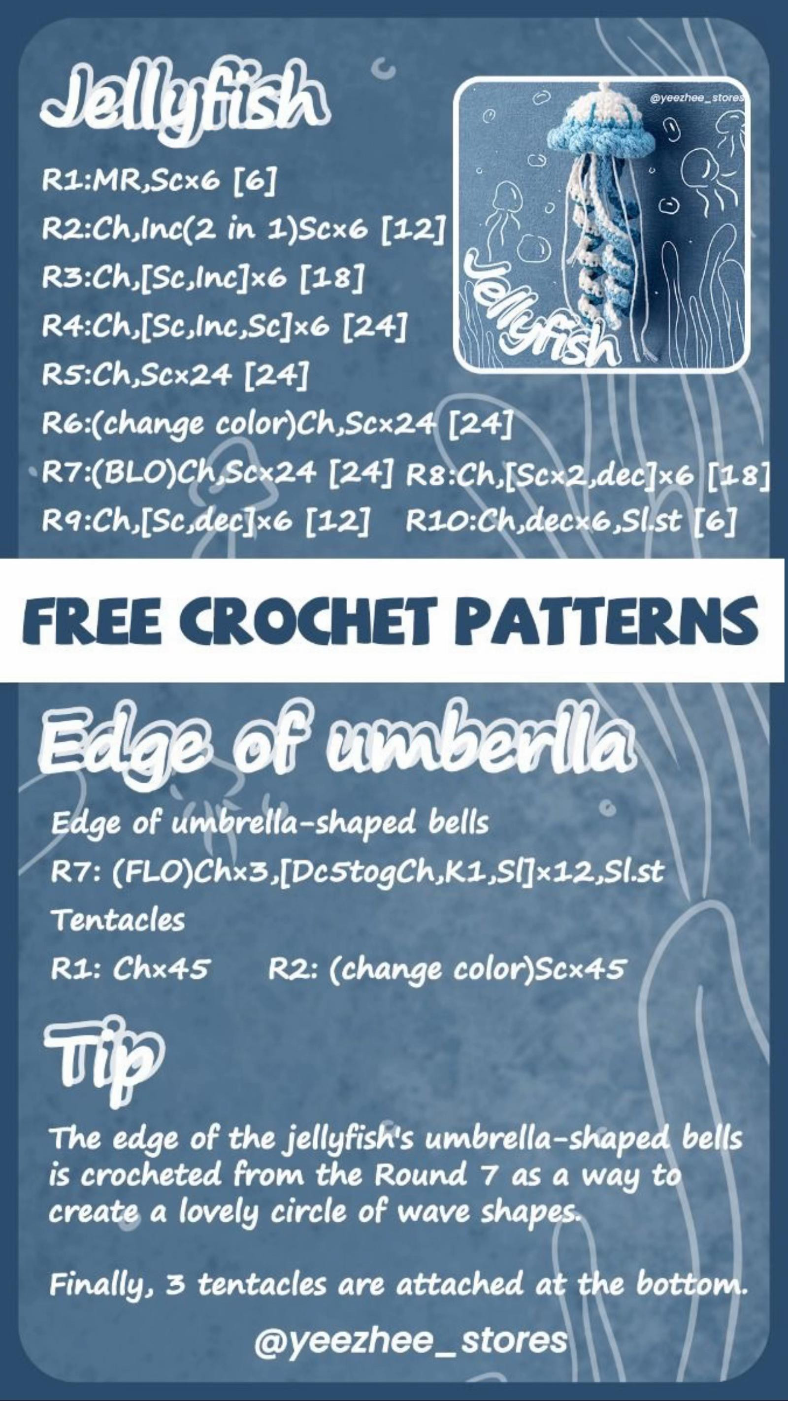 Crochet Jellyfish Pattern: Colorful Amigurumi Sea Creatures