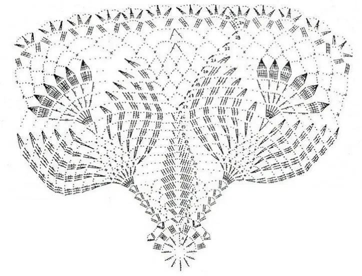 Crochet lace doily. Collection.