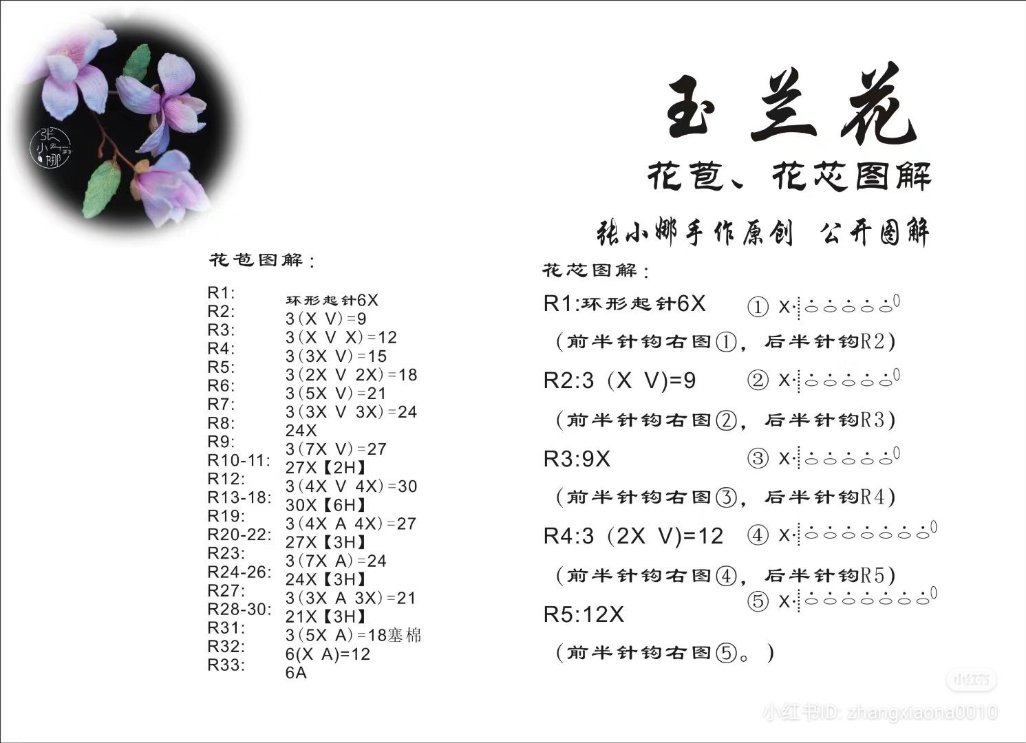 Crochet Magnolia Flowers: A Delicate Handmade Pattern for Beginners