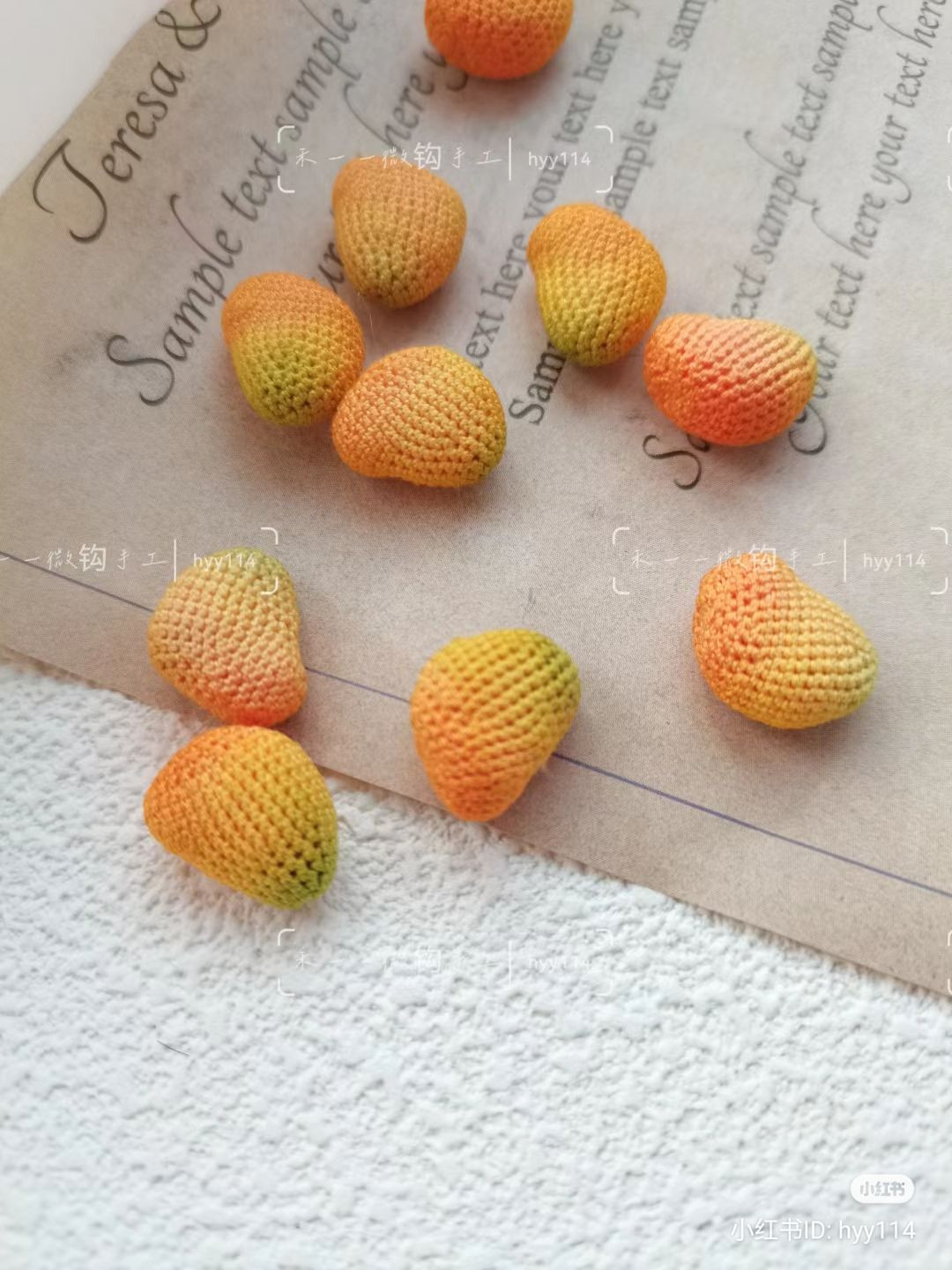 Crochet Miniature Mangoes: A Sweet and Simple Pattern