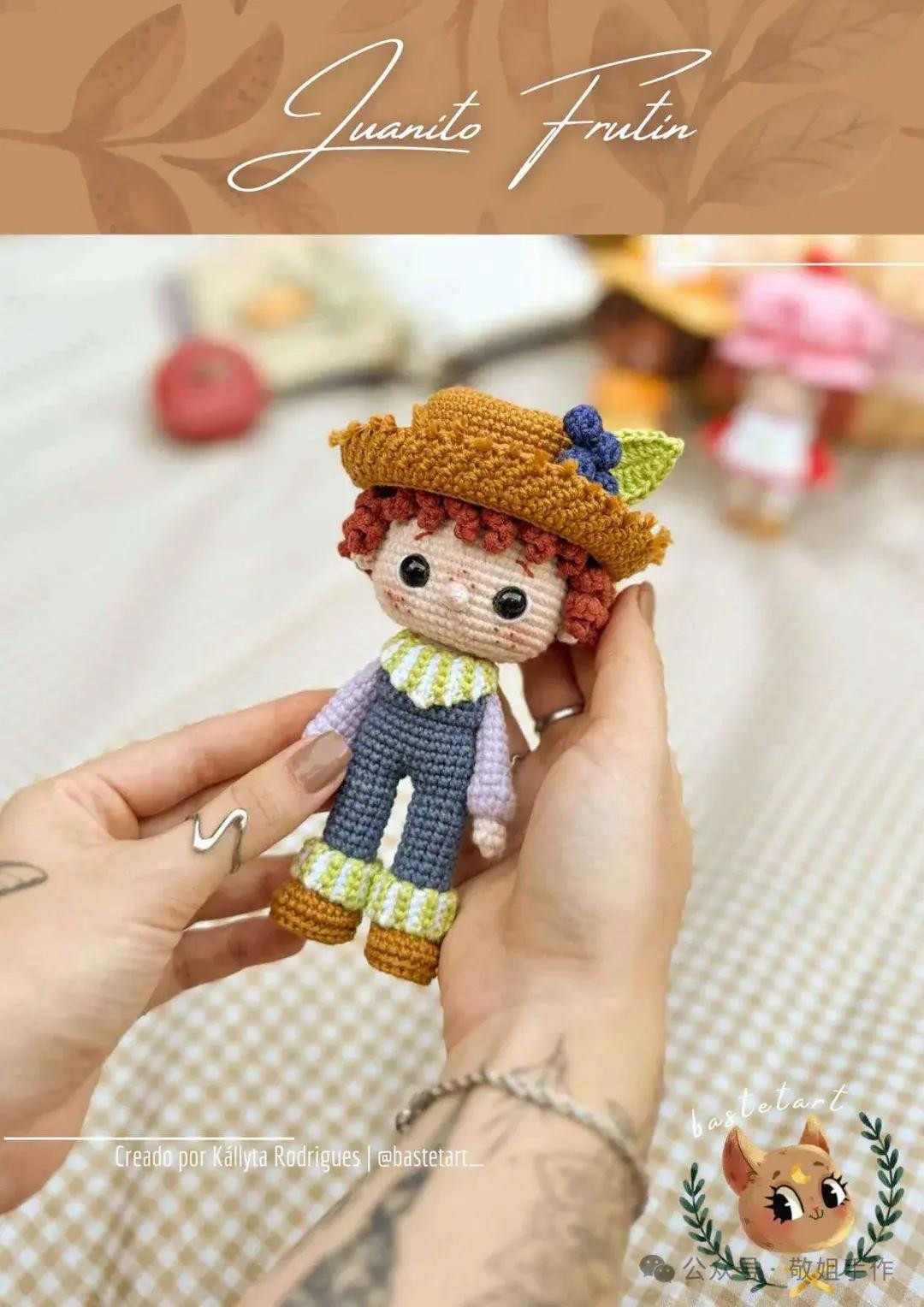 Crochet Pattern for Adorable Amigurumi Dolls with Floral Details