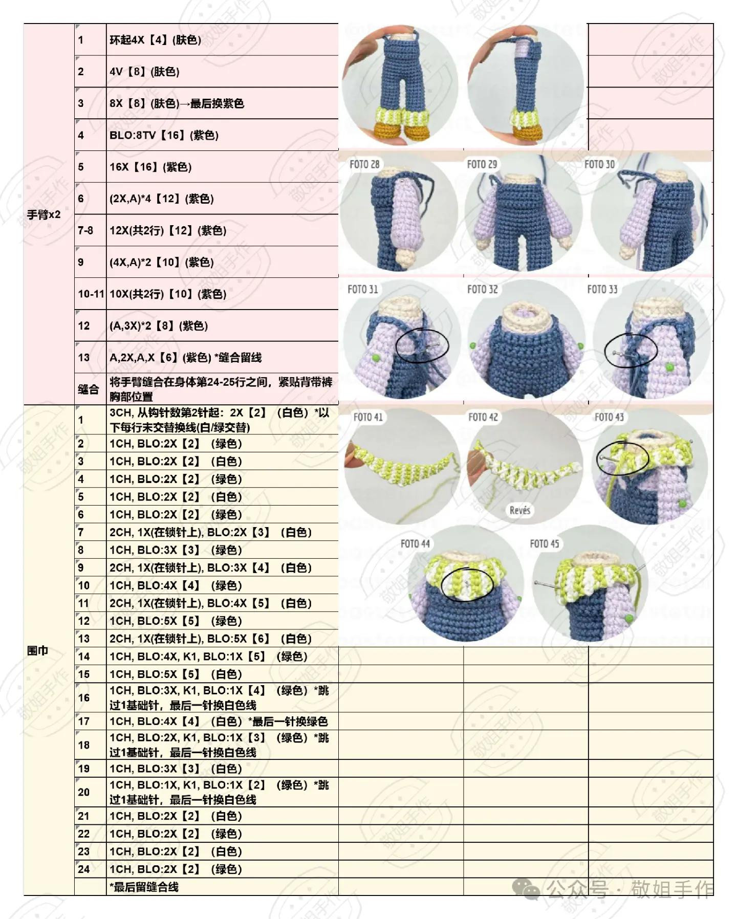 Crochet Pattern for Adorable Amigurumi Dolls with Floral Details