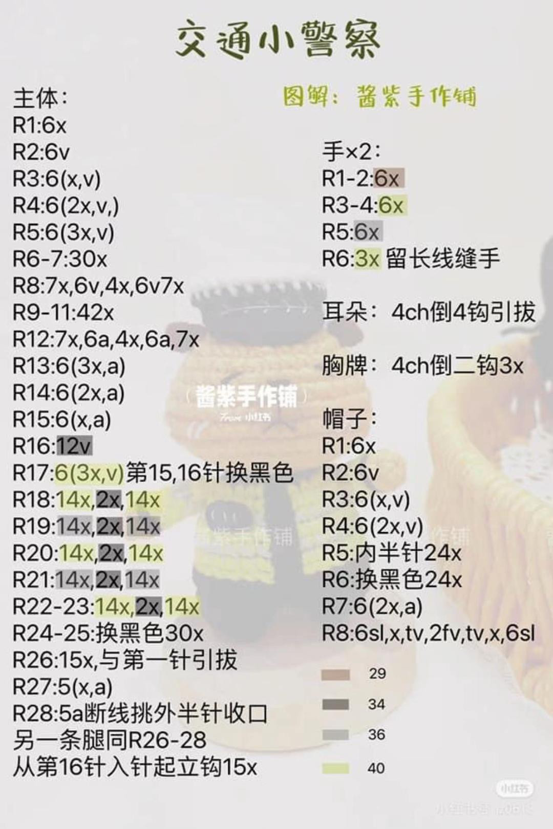 Crochet Pattern for Cute Bear in Uniform