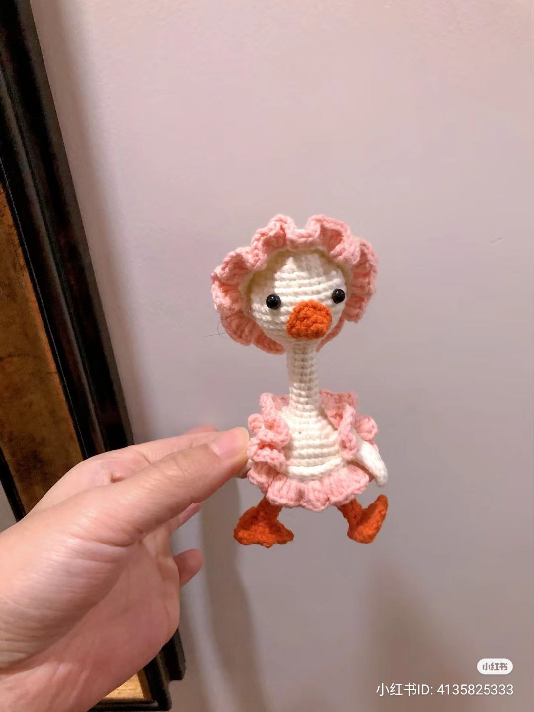 Crochet Pattern for Cute Little Goose with Hat