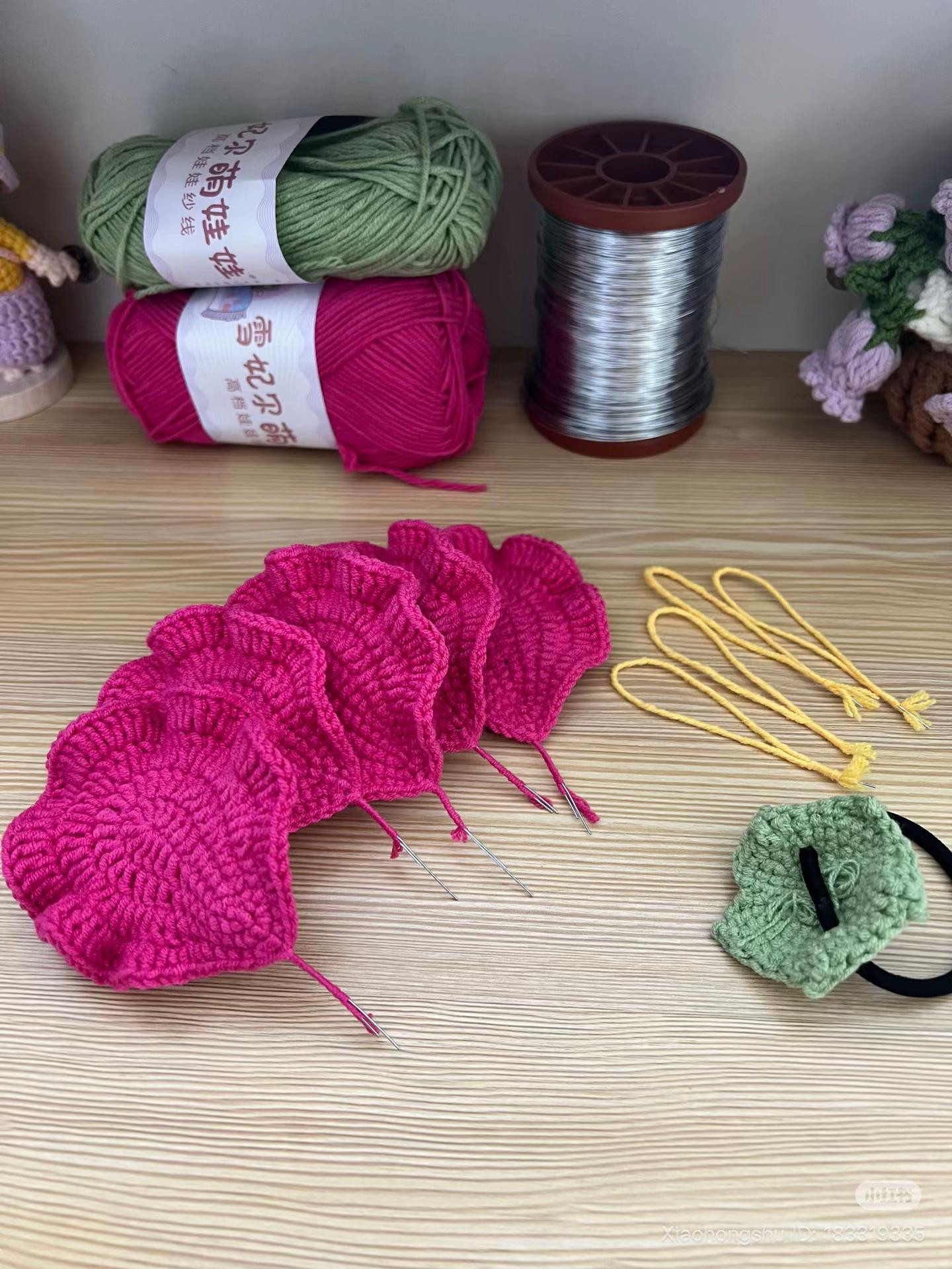 Crochet Pattern for Vibrant Hibiscus Flower Hair Accessory