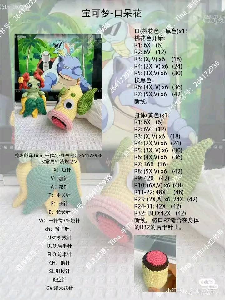 Crochet Patterns for Cute and Colorful Amigurumi Characters