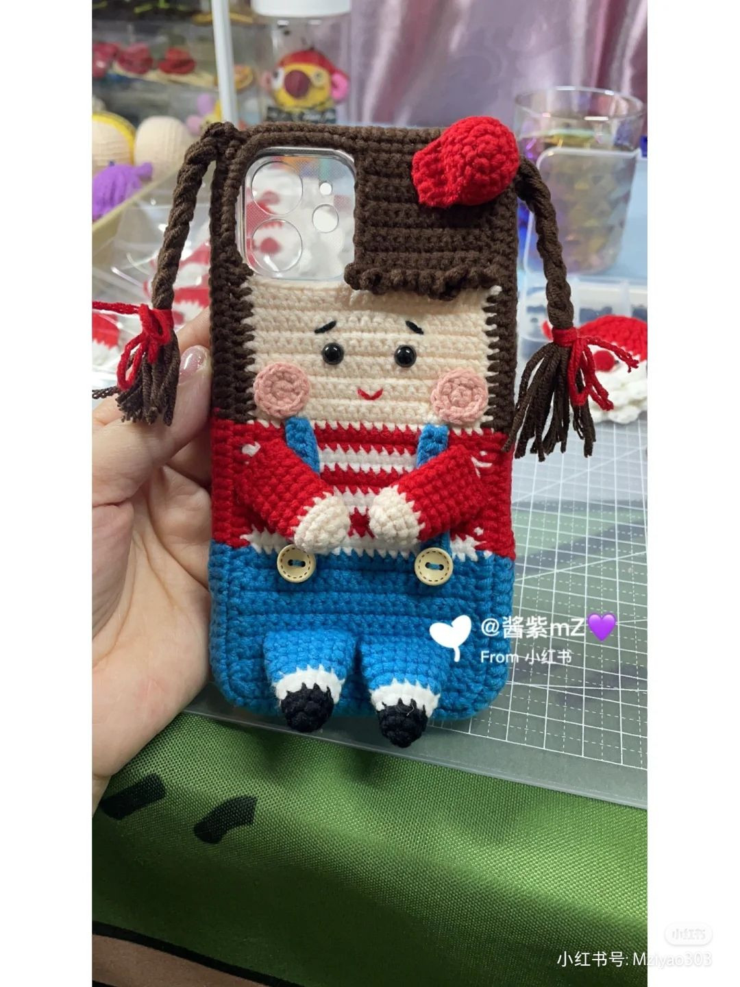 Crochet Phone Case with Lay's Chips and Lime Design