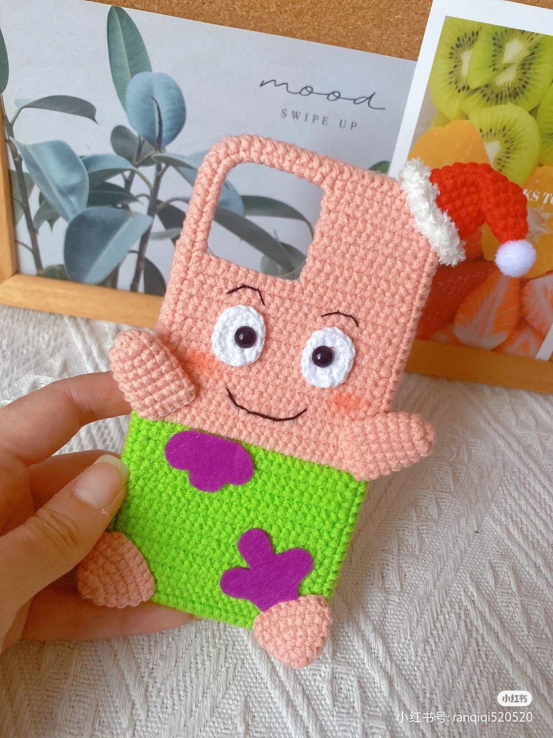 Crochet Phone Case with Lay's Chips and Lime Design