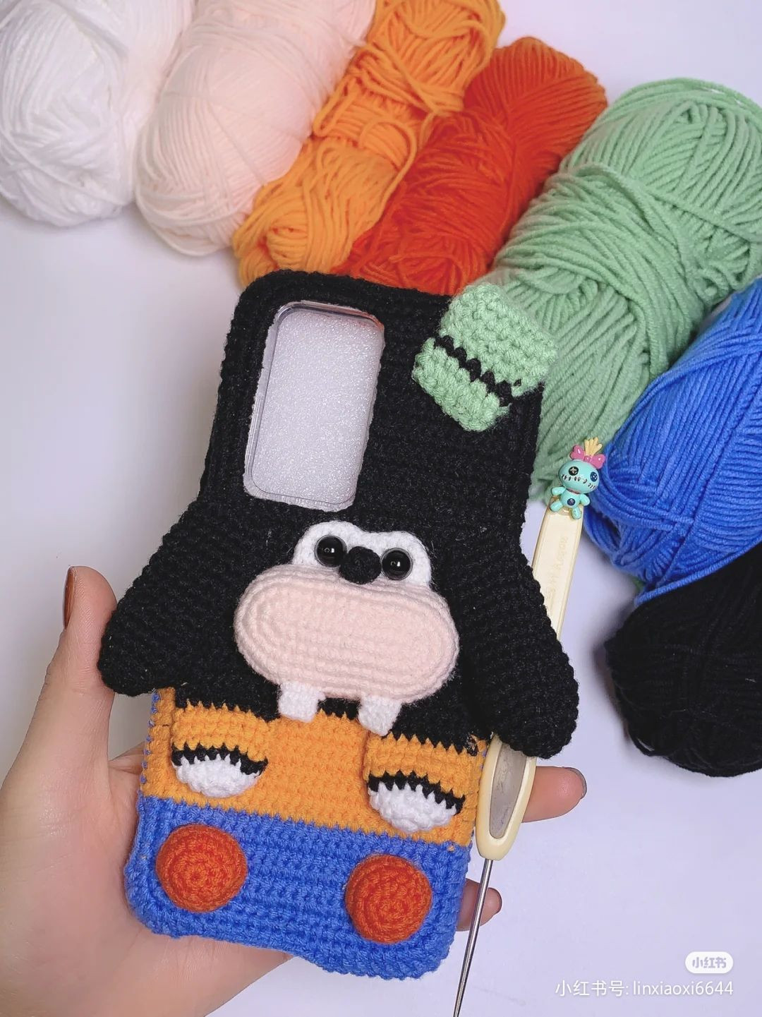 Crochet Phone Case with Lay's Chips and Lime Design