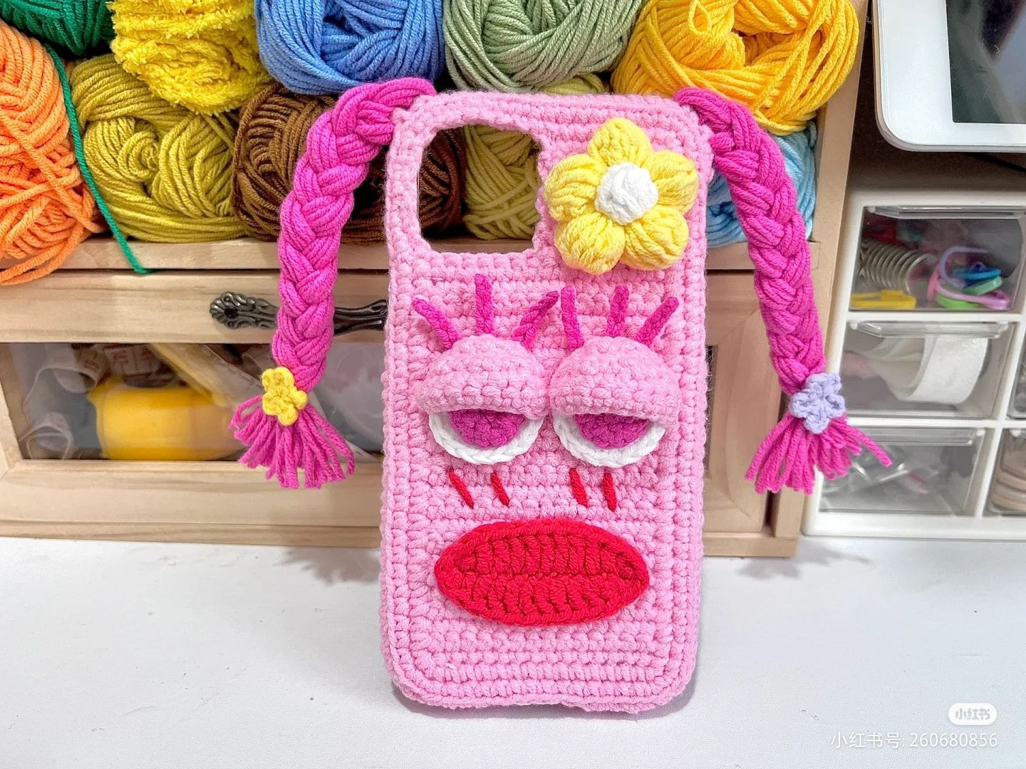 Crochet Phone Case with Lay's Chips and Lime Design