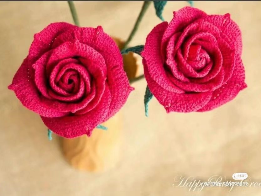 Crochet Red Rose Pattern Step-by-Step Guide