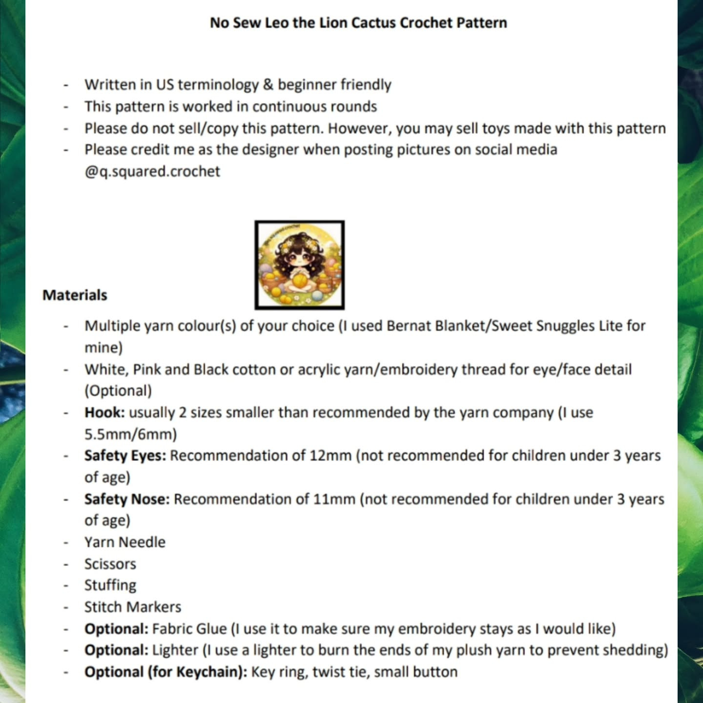 Crochet Your Own No-Sew Cactus Lion: Easy Pattern Guide