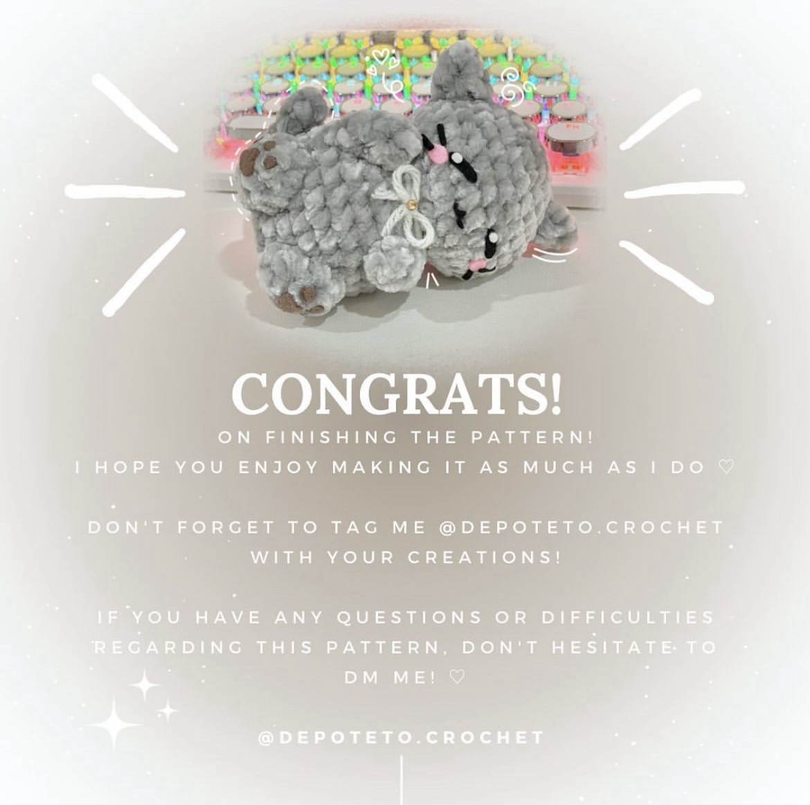 Crochet Your Own Sleepy Kitty with This Free Pattern