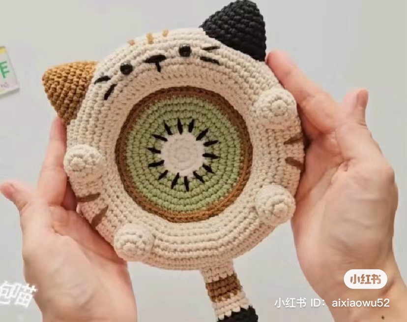 Cute Bear Crochet with Orange Slice Detail Pattern