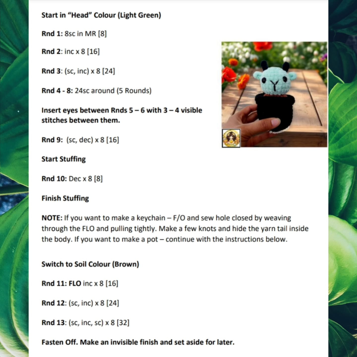 Cute Cactus Crochet Pattern: Gabriel the Goat Tutorial