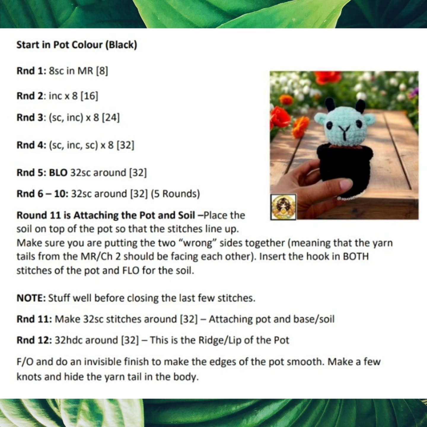 Cute Cactus Crochet Pattern: Gabriel the Goat Tutorial