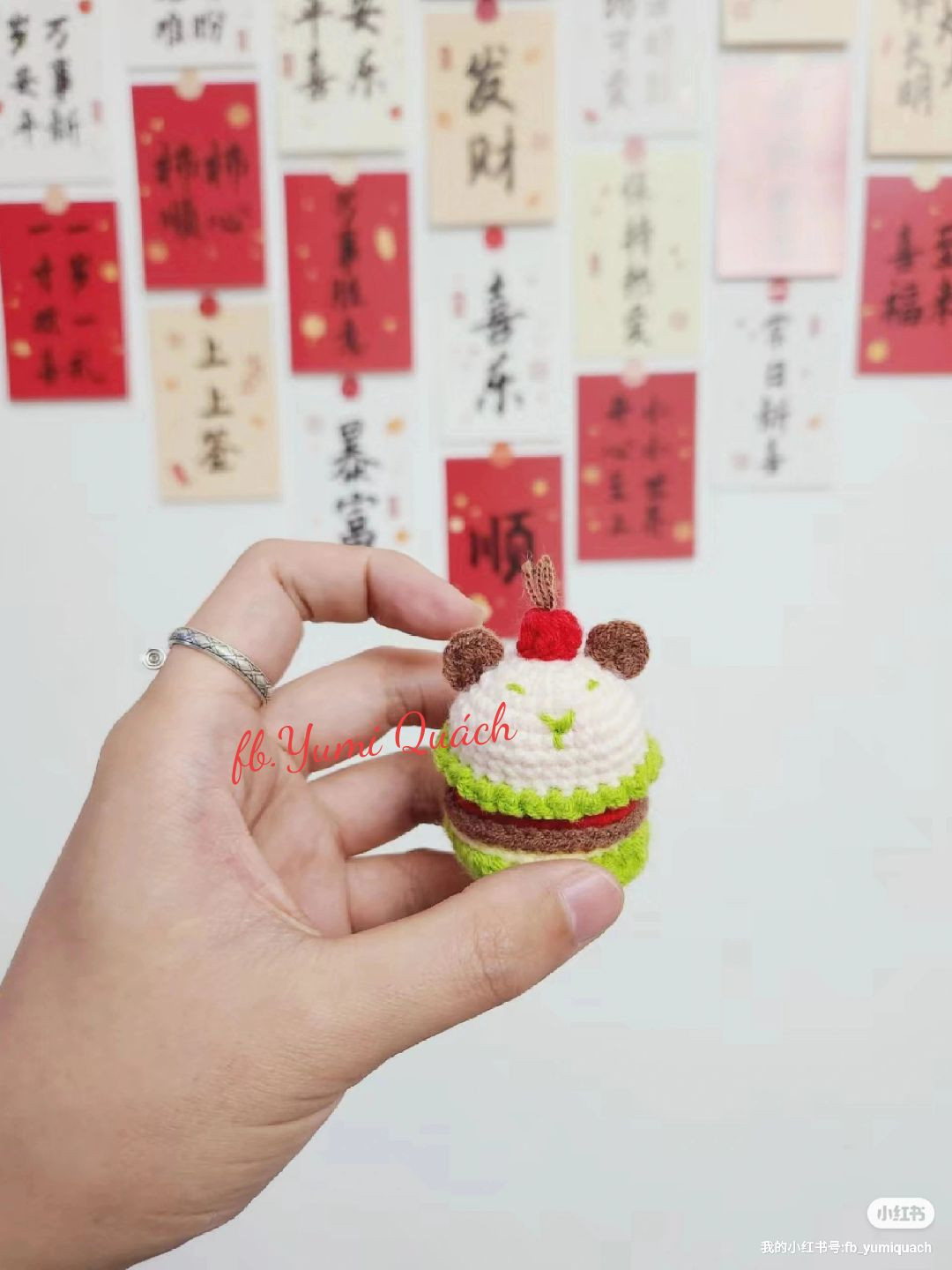 Cute Crochet Bear Hat Ring Holder for Special Occasions