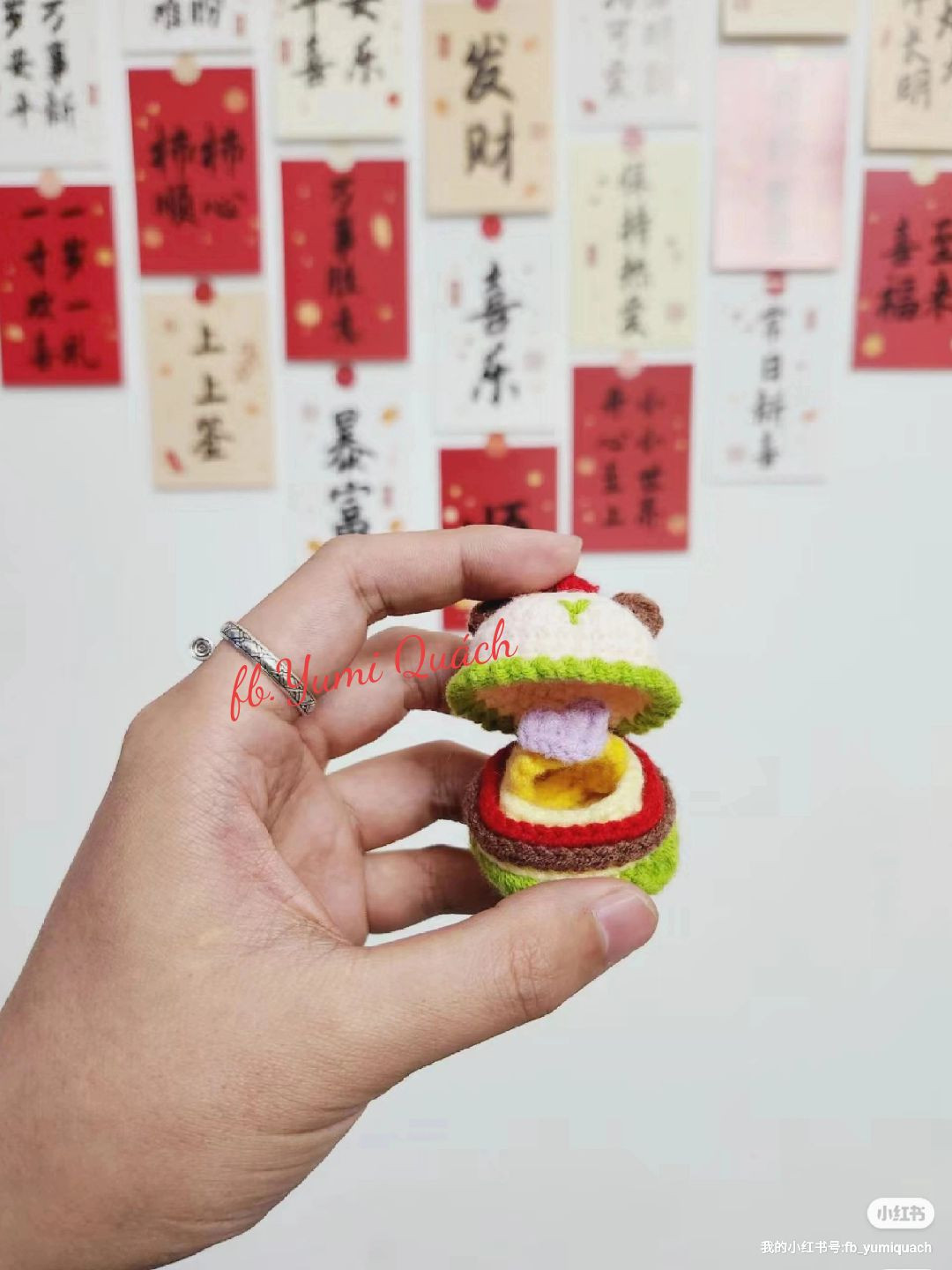 Cute Crochet Bear Hat Ring Holder for Special Occasions