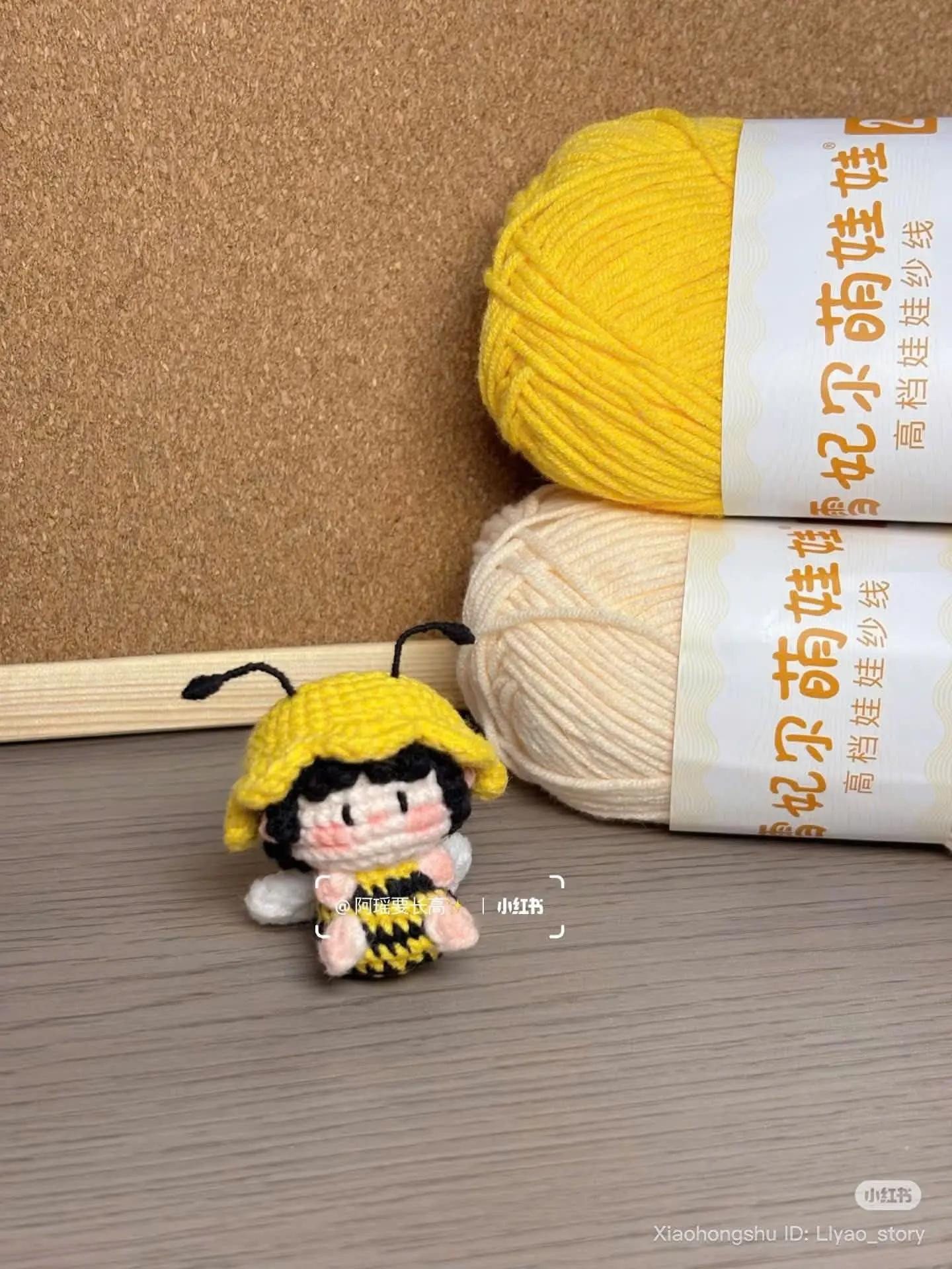 Cute Crochet Bee Doll Pattern for Beginners