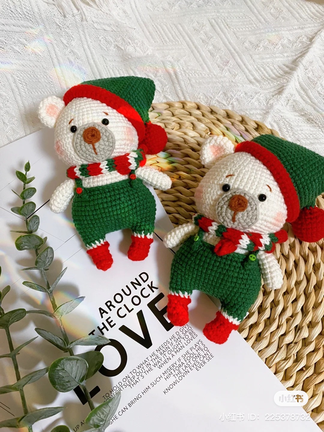 Cute Crochet Christmas Bear with Santa Outfit Pattern