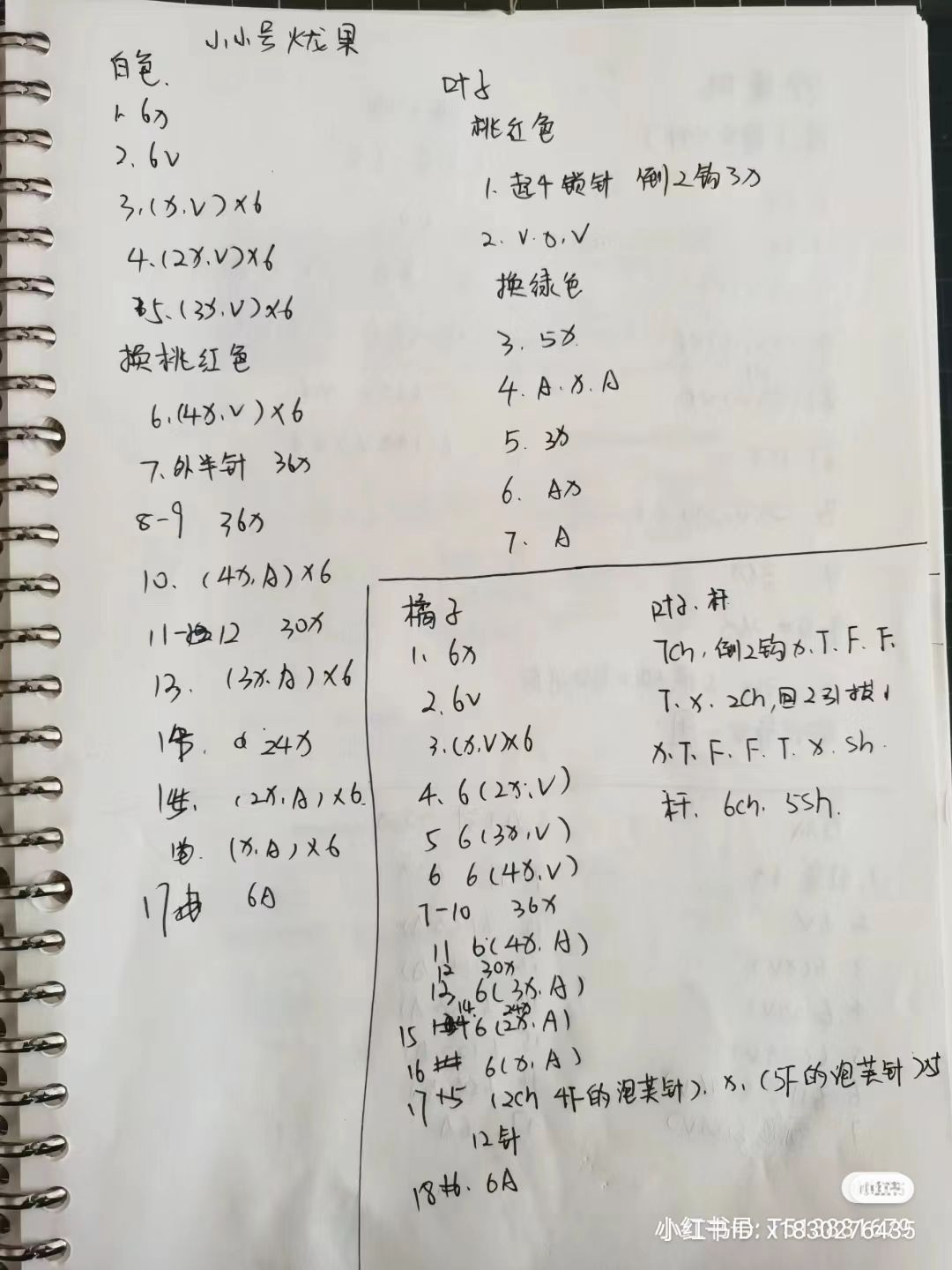 Cute Crochet Dragon Fruit Keychain Pattern for Beginners