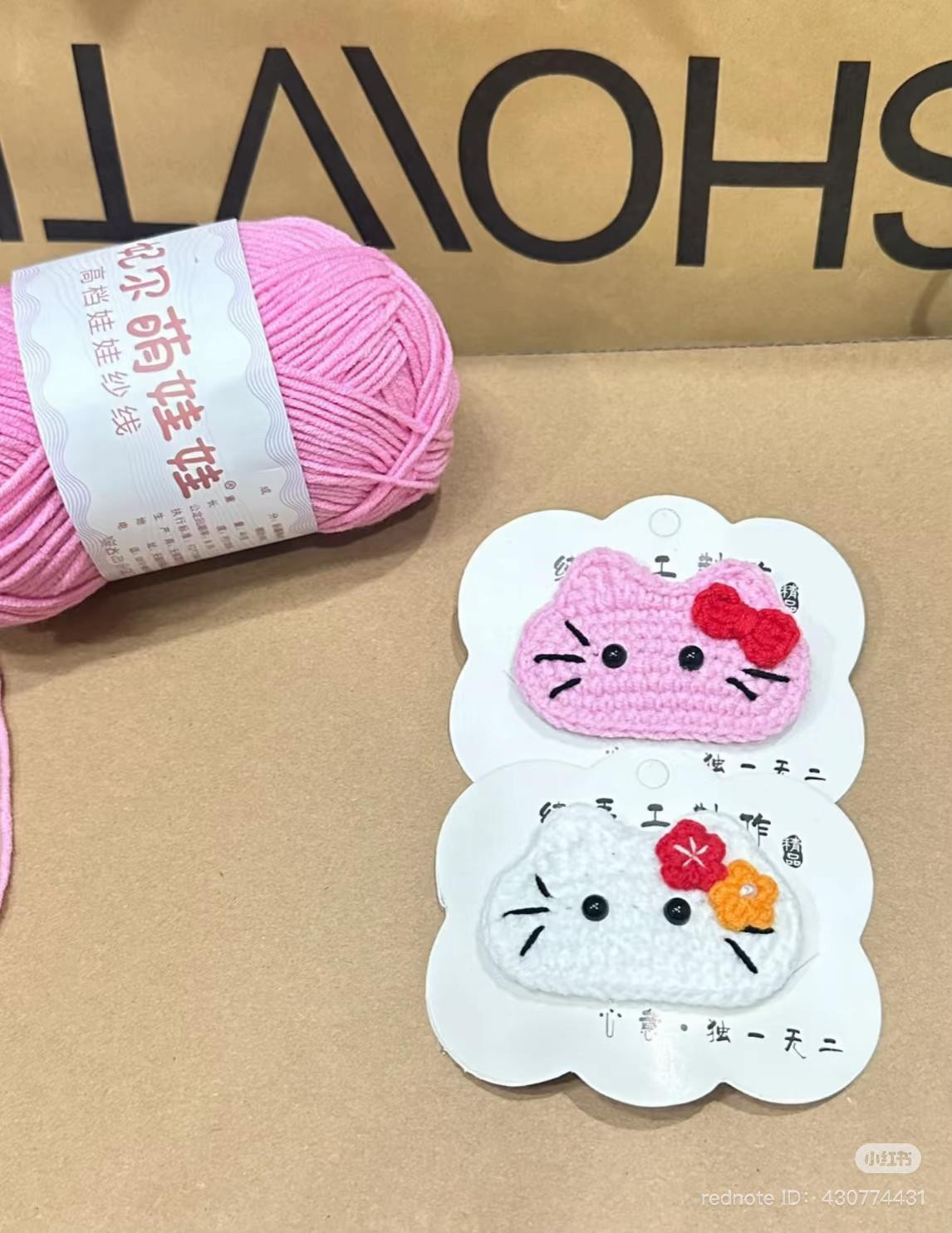 Cute Crochet Kitty Hair Clips for Charming Hairstyles