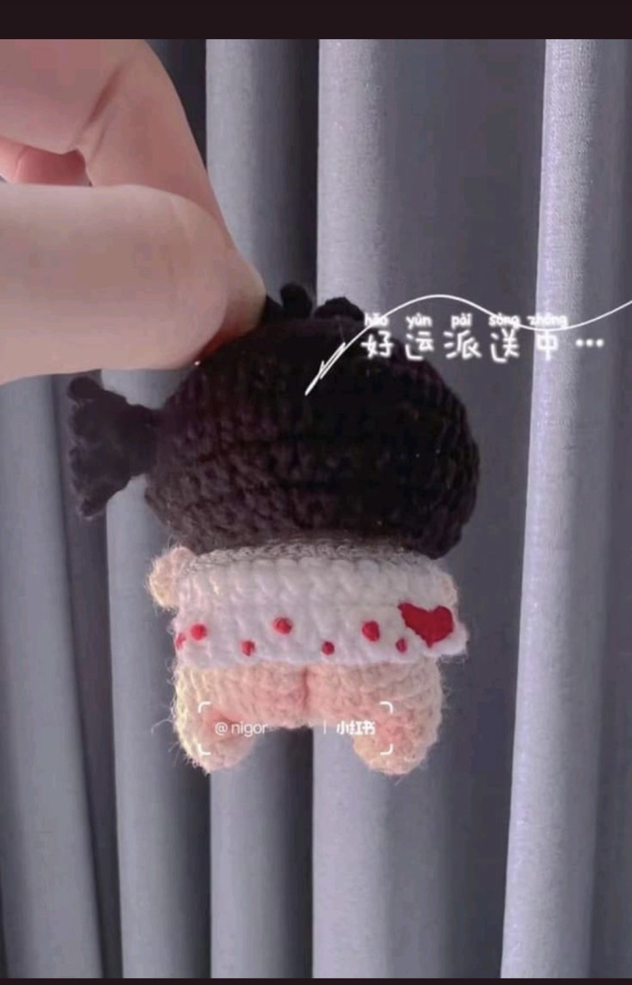 Cute Handmade Crochet Doll with Adorable Features