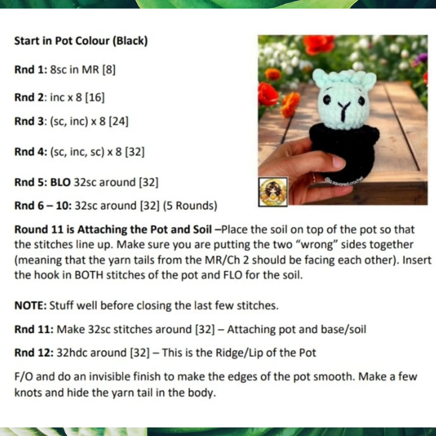 Cute Llama Cactus Crochet Pattern - No Sewing Required