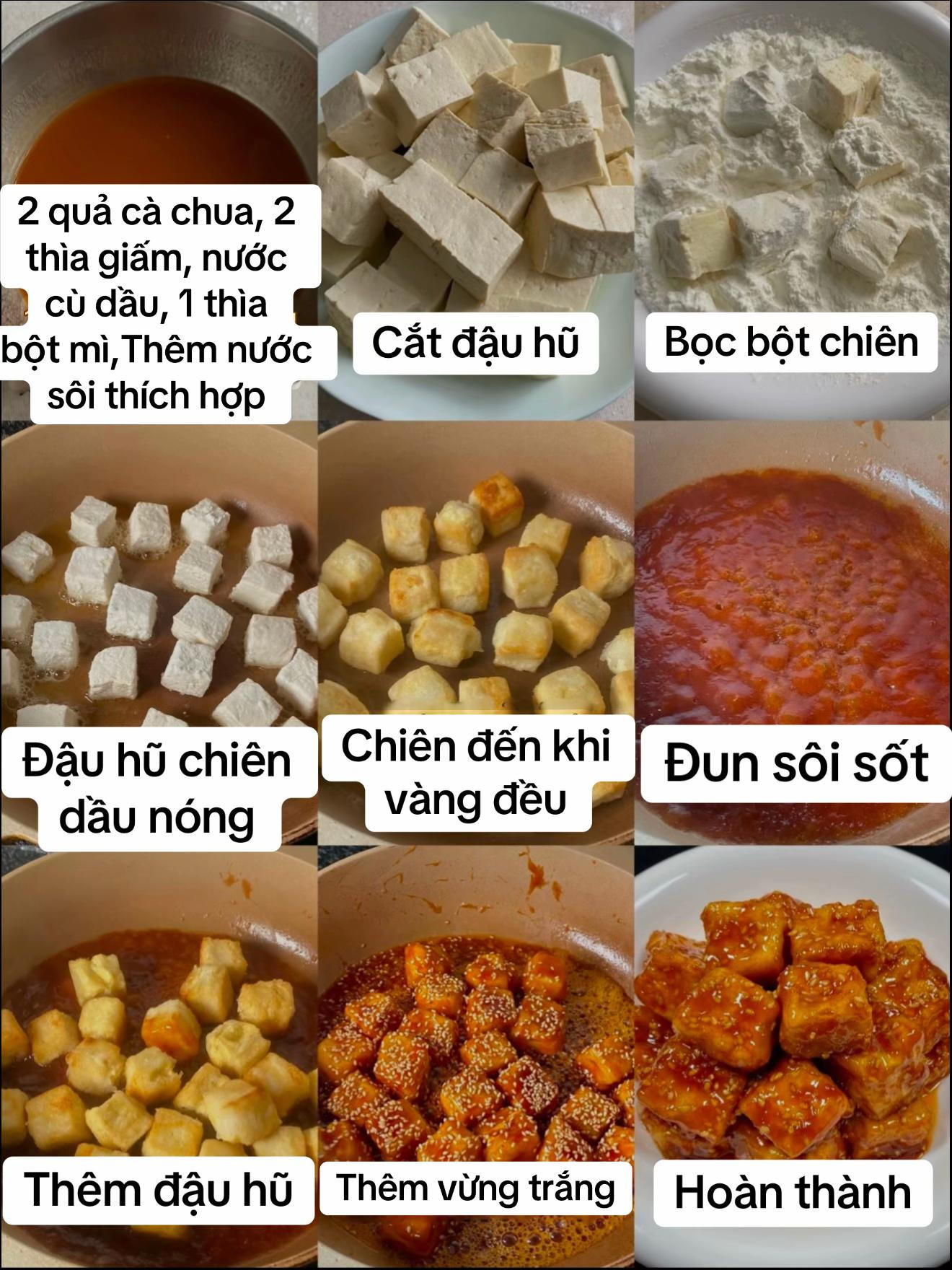 Đậu Hũ Sốt Mè Đậm Đà Hương Vị