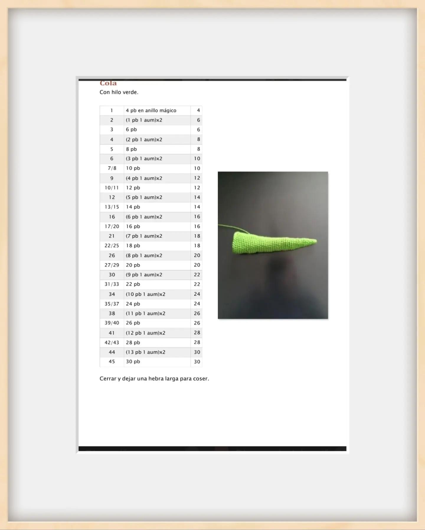 Dinosaurio Amigurumi: Patrón de Crochet para Principiantes