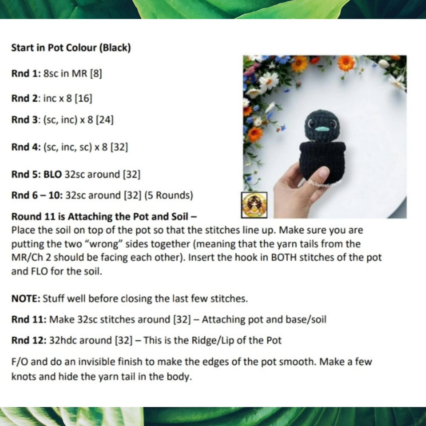 Easy Crochet Pattern for Cute Duck Cactus Toy