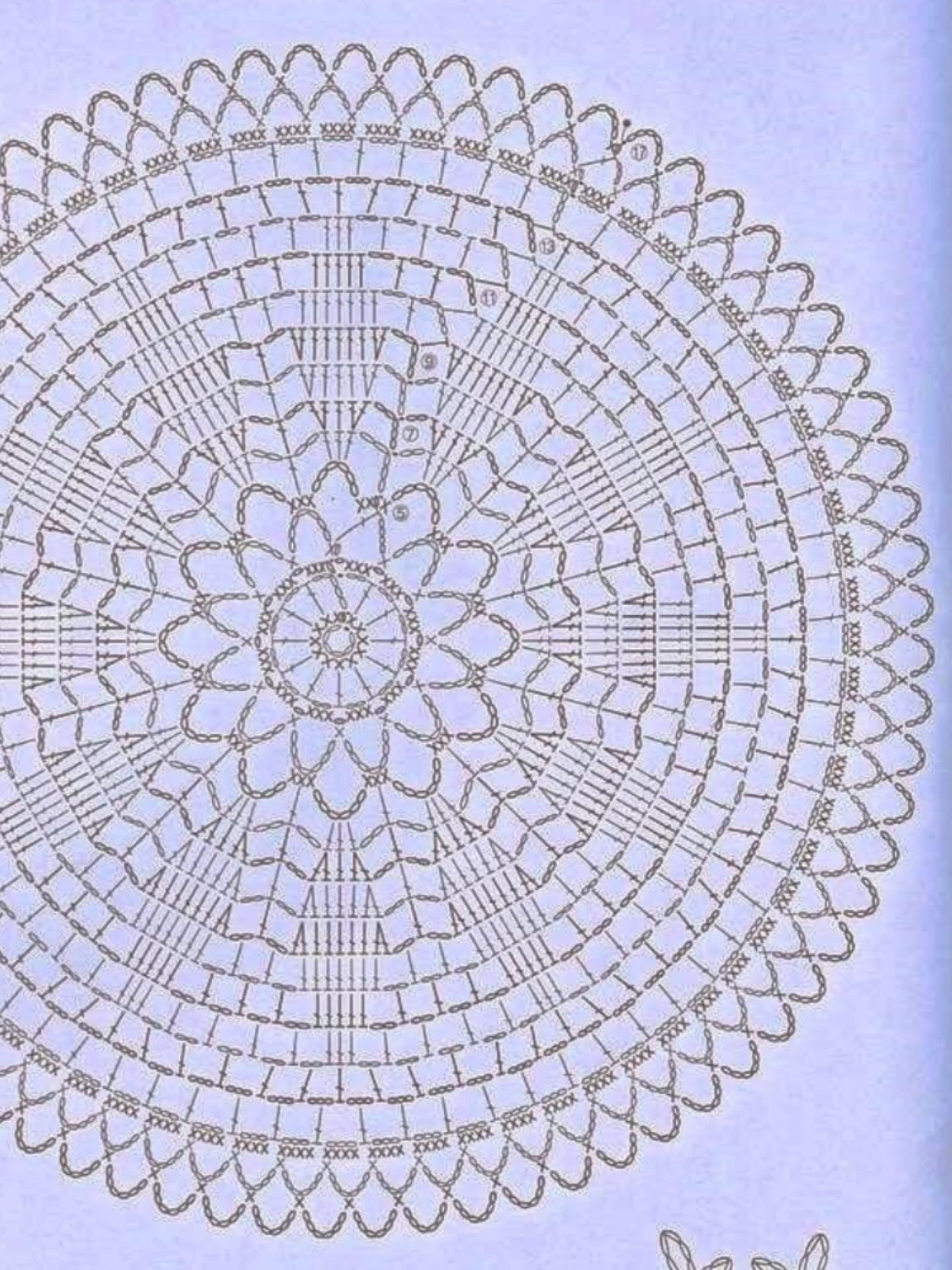 Elegant Crochet Doily with Delicate Leaf Motif Design