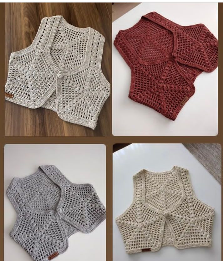 Elegant Crochet Top Pattern with Hexagonal Motif