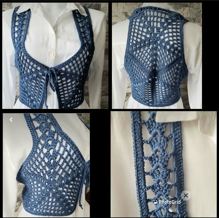 Elegant Crochet Top Pattern with Hexagonal Motif