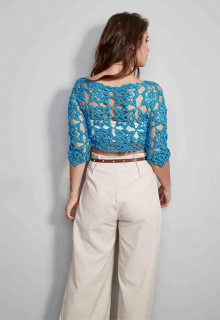 Elegant Crochet Top with Modern Pattern for Stylish Wear