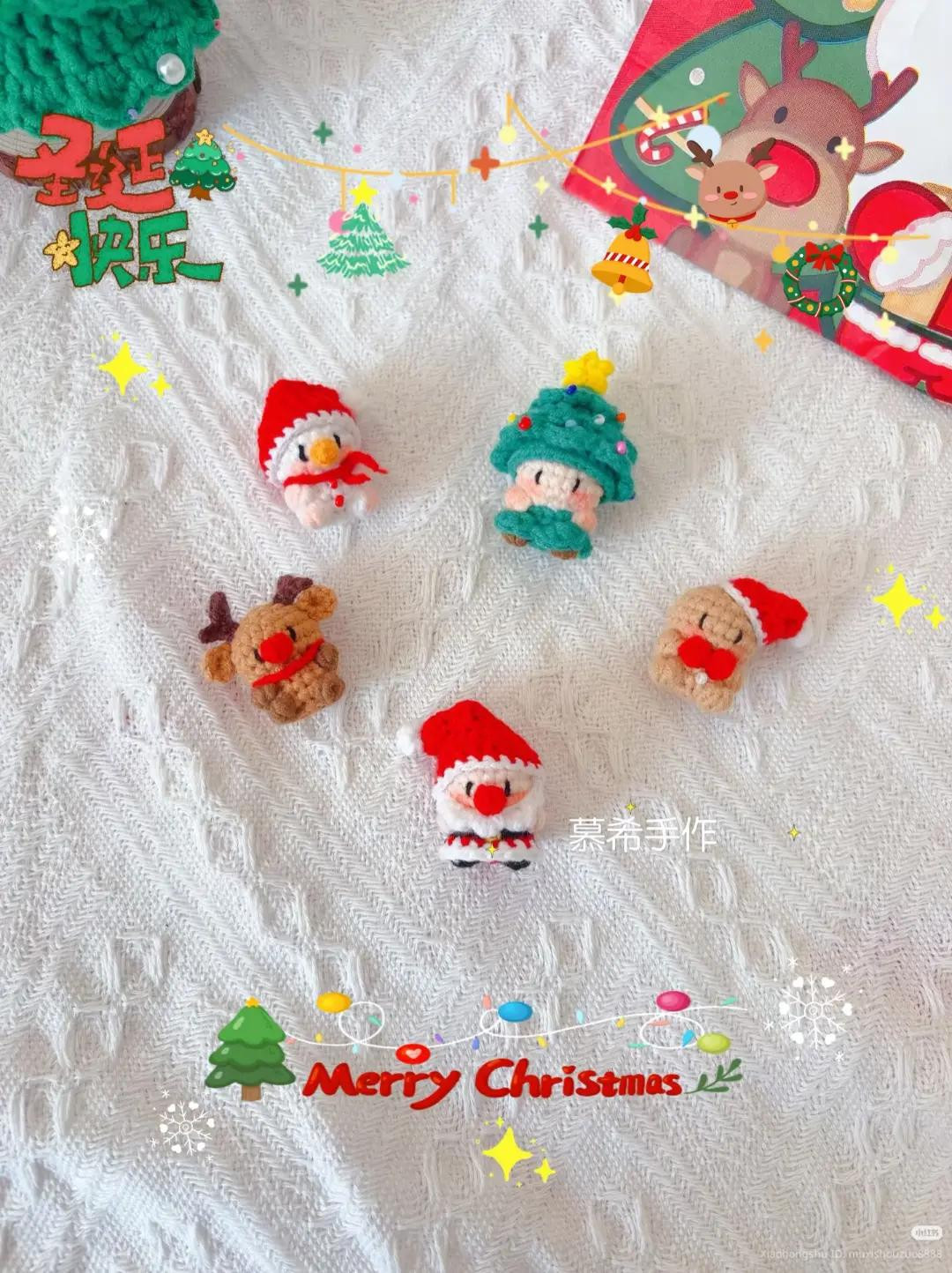 Festive Crochet Patterns: Santa, Reindeer, and Christmas Tree Creations