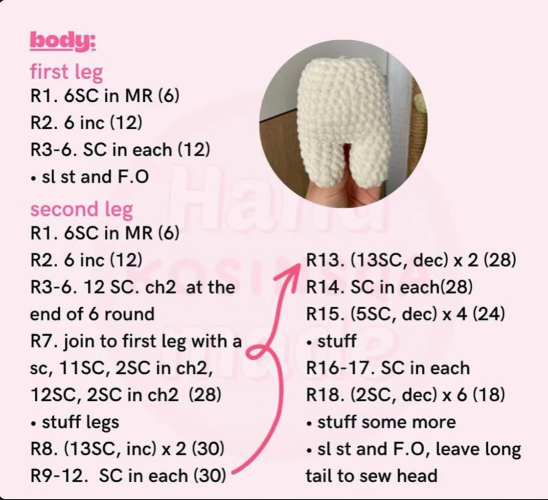 Free Crochet Pattern for a Cute Bunny