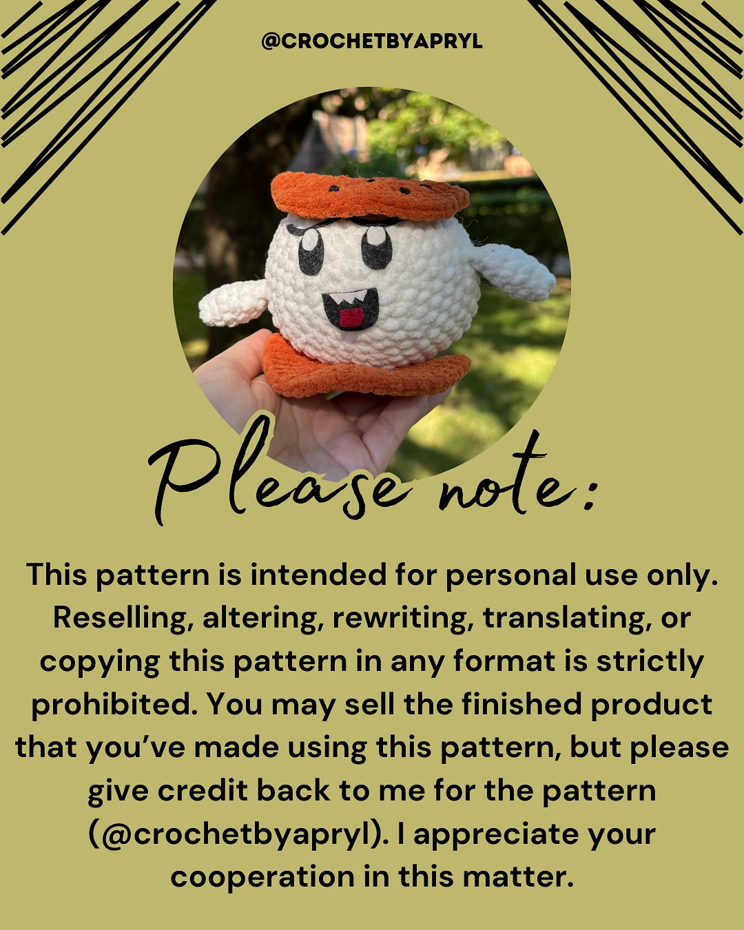 Free Crochet Pattern: Ice Scream Sandwich Featuring King Boo