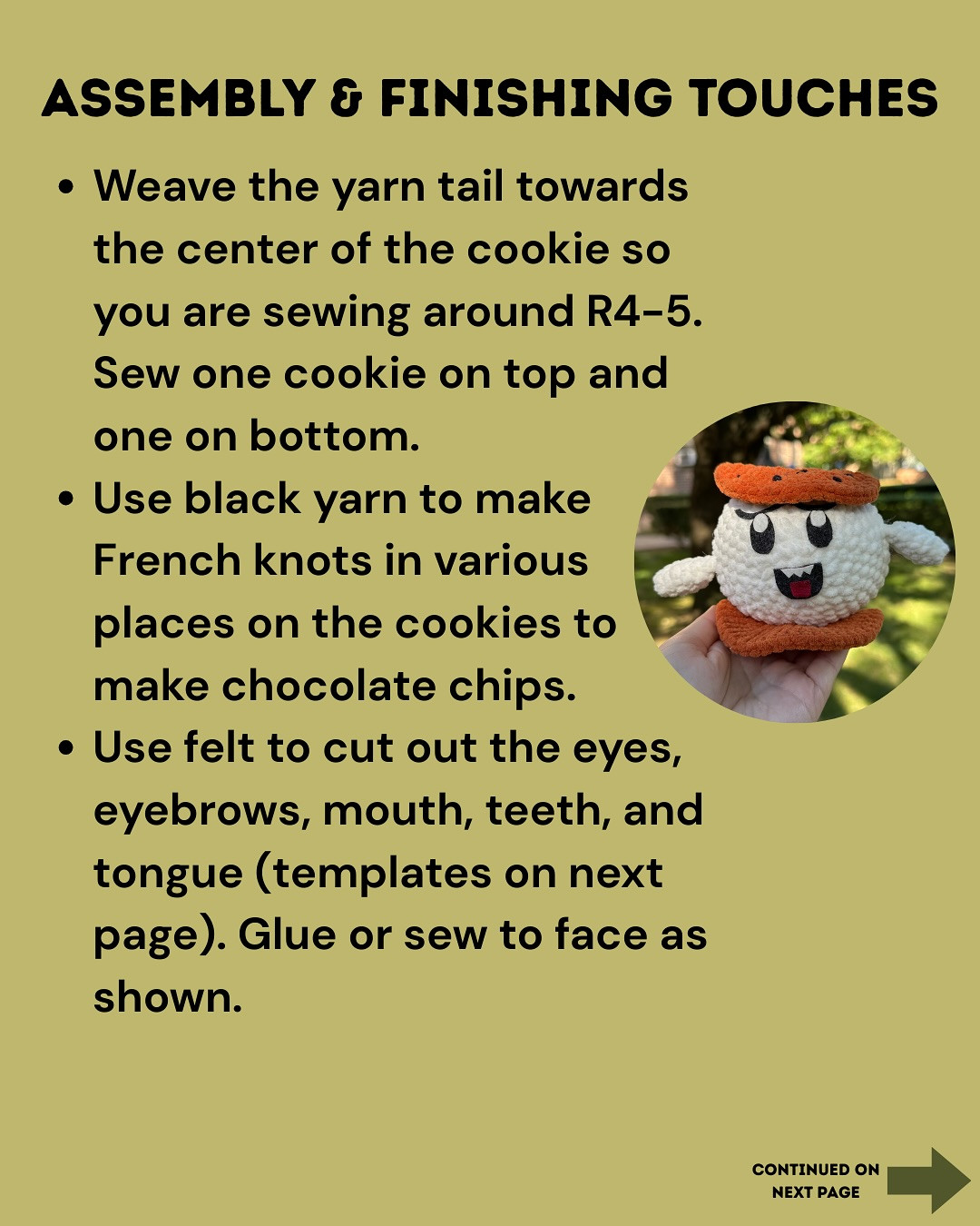 Free Crochet Pattern: Ice Scream Sandwich Featuring King Boo