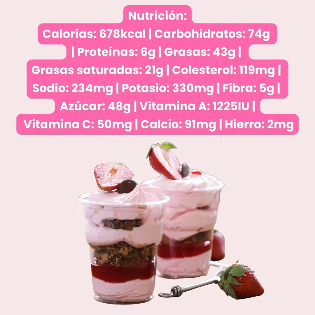 Fresas Cremosas en Vasito Delicioso