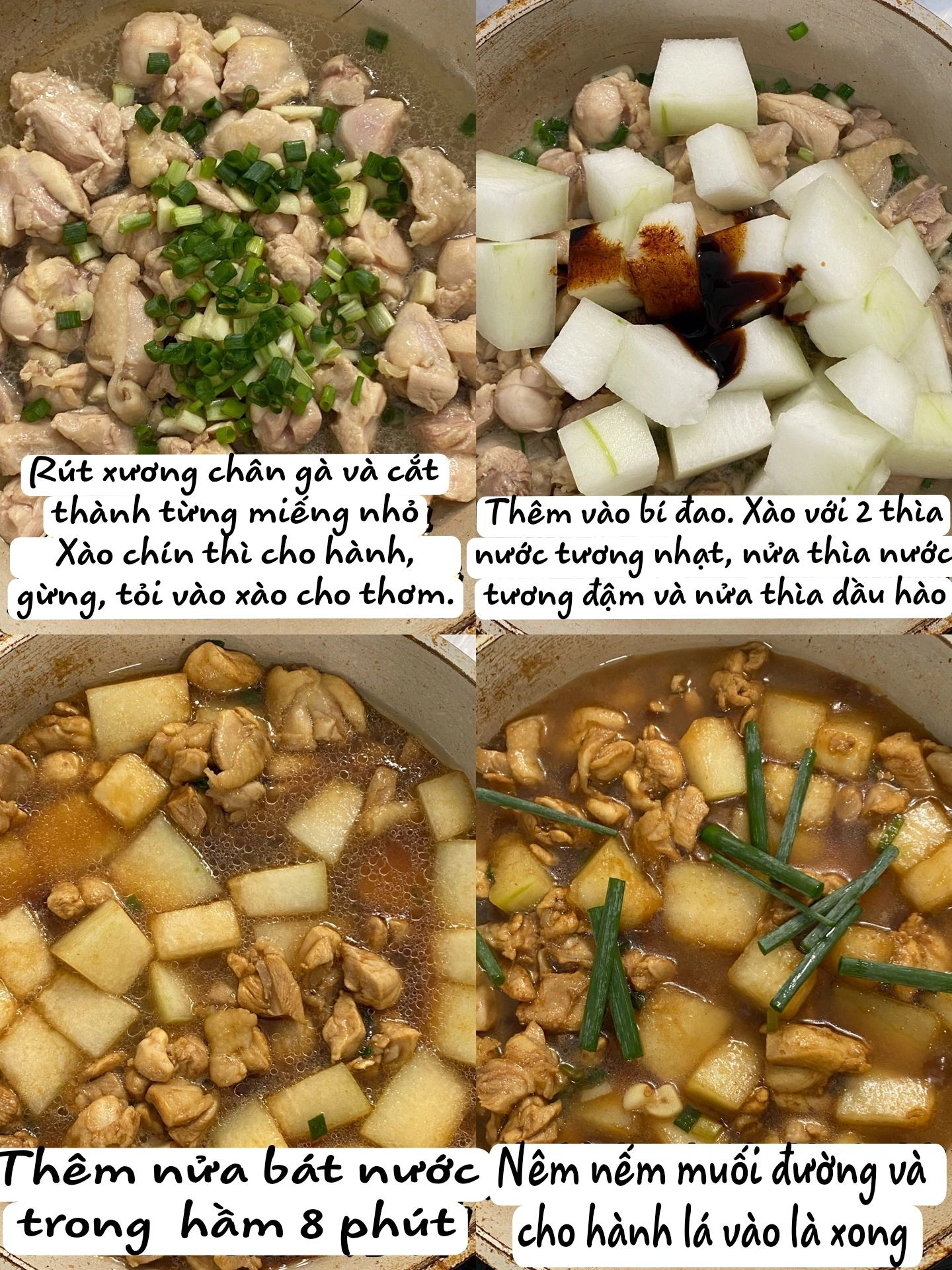 Gà Xào Bí Đao Thơm Ngon Đậm Đà Hương Vị