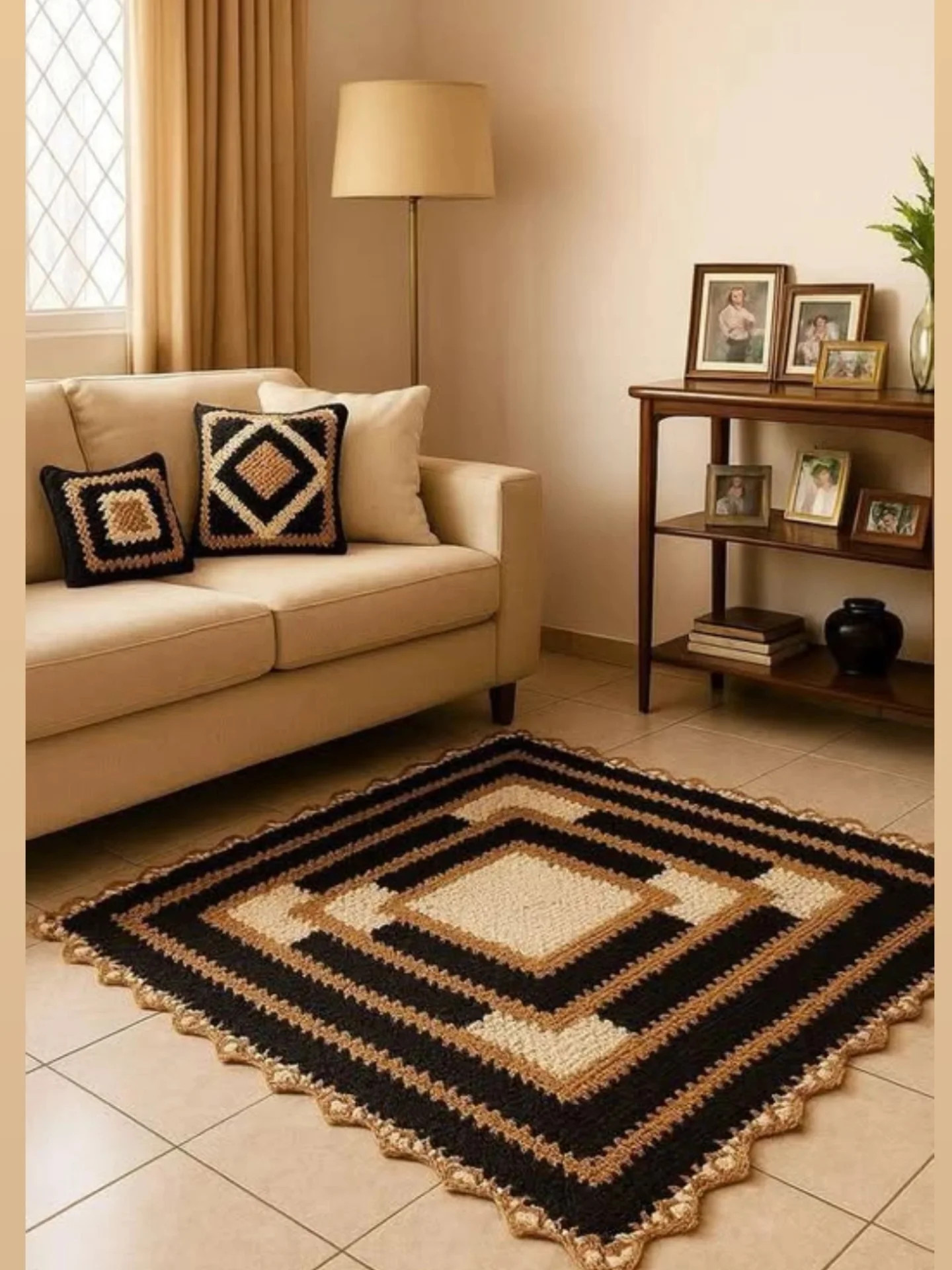 Gráfico de Crochê de Borboleta Elegante e Detalhado