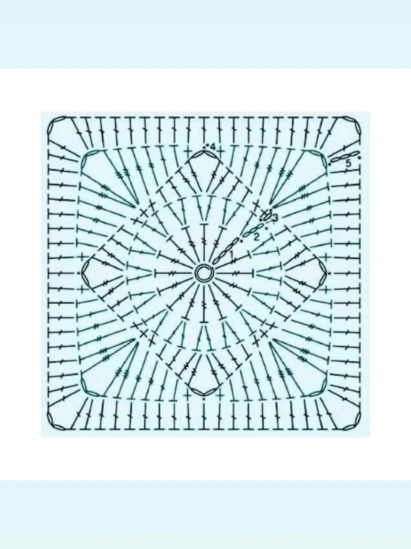 Gráfico de Crochê de Borboleta Elegante e Detalhado