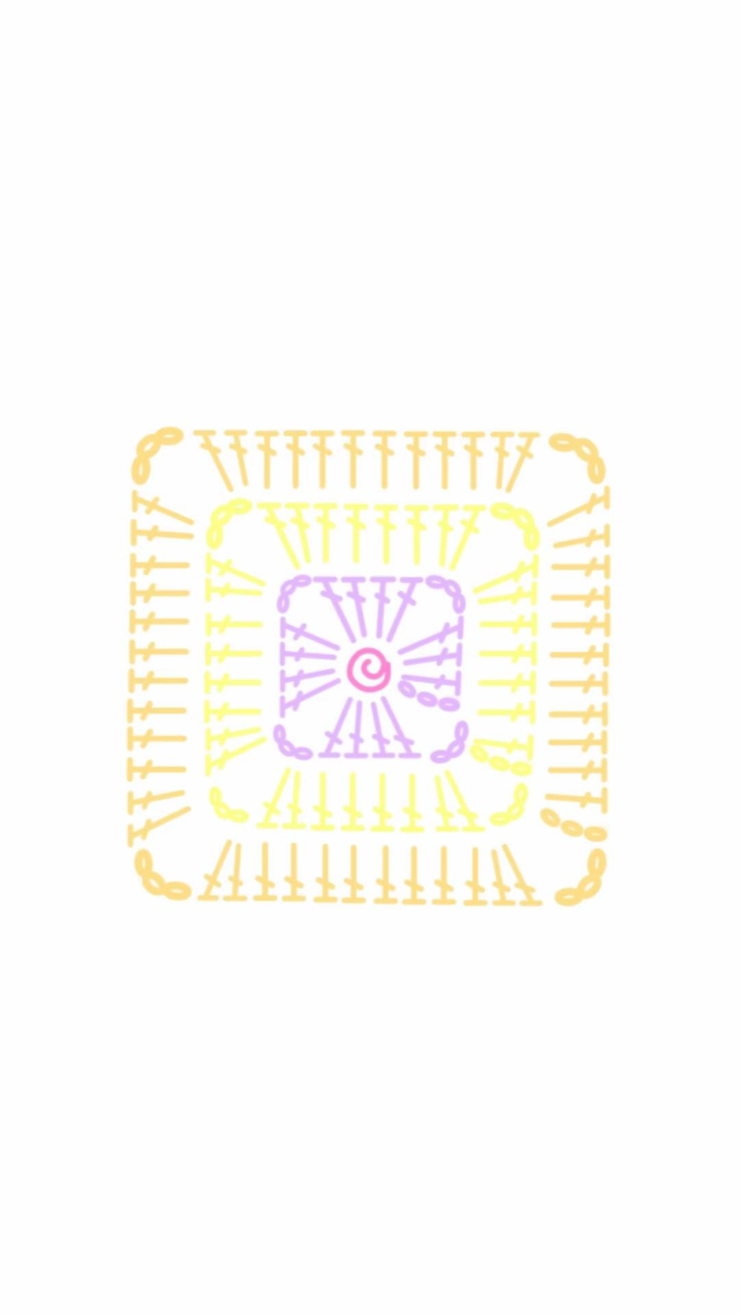 Green and White Crochet Top Pattern with Square Motifs